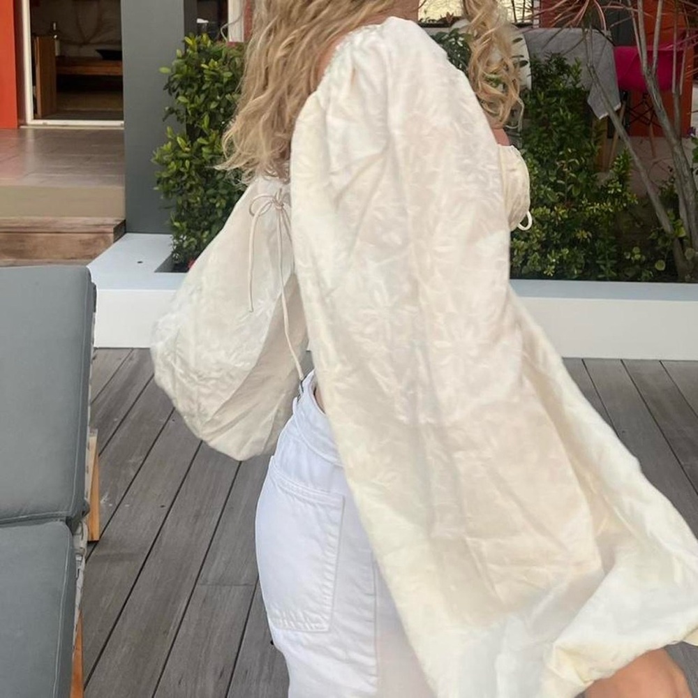 For Love And Lemons Cream Bustier Blouse - Picture 4 of 4